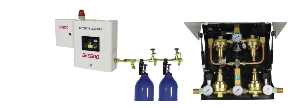 Medical Equipment Automatic Gas Supply System Panel Valve Box Medical Manual Manifold