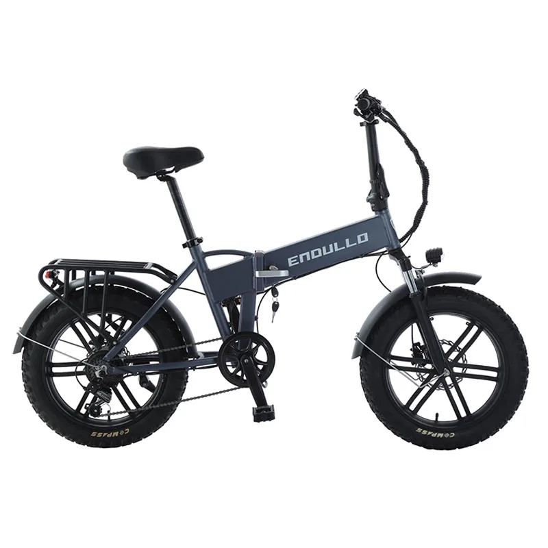 20 Inch Bicycle Rear Hub Motor 20*4.0 Fat Tire 48V 500W Lithium Battery Hydraulic Disc Brake Electric Folding City Bike