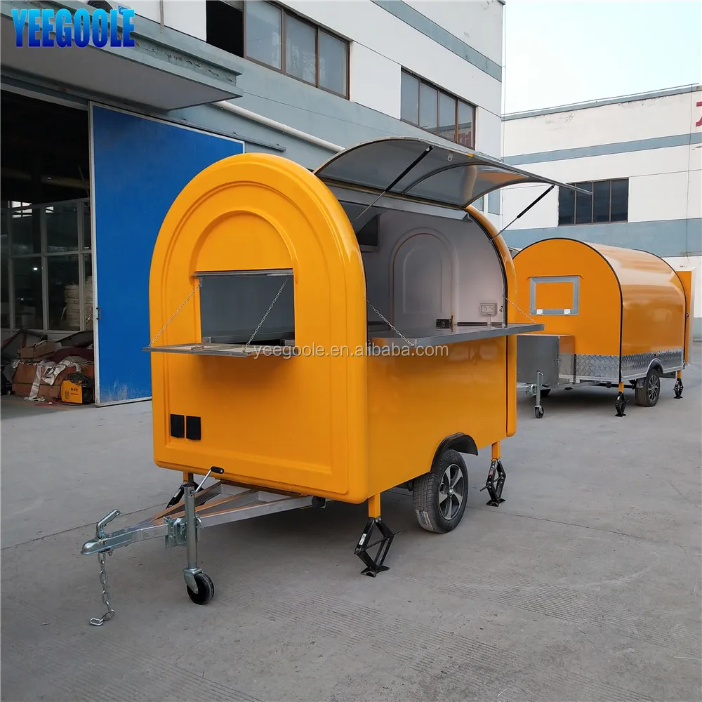 YEEGOOLE Cheap price and High Quality potato remorque mobile, hot dog carts food cart concession stand for sale