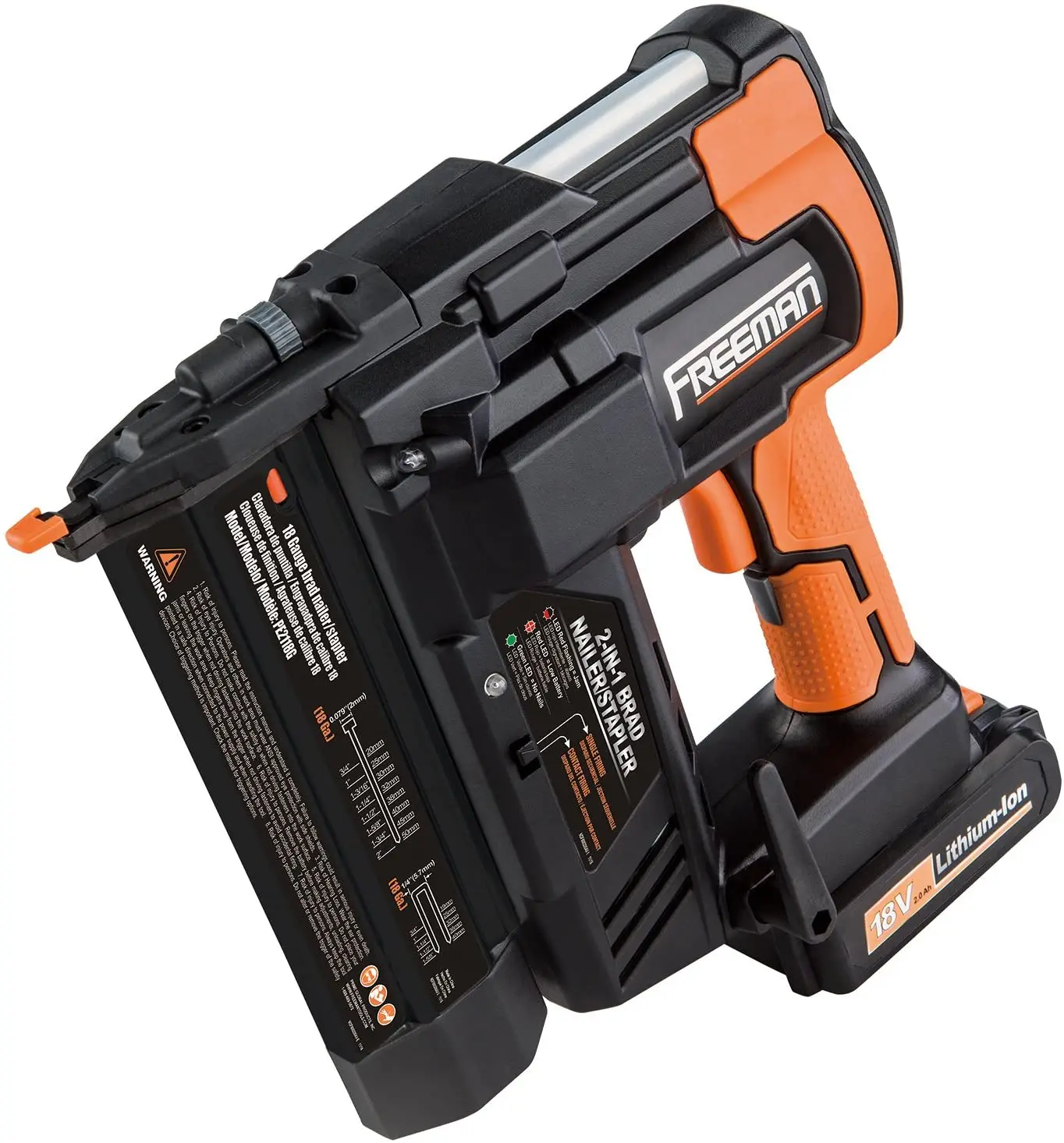 FREEMAN Multifunctional lithium battery nail gun F30F50/T50/440K 3 in 1 electric stapler Makita same type socket battery 2Ah.20V