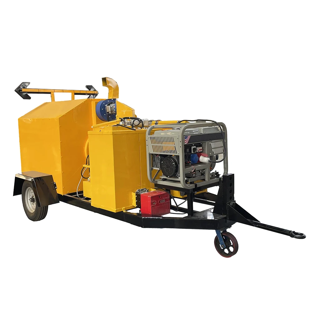 Heated Recycling Mixer Large Continuous Automatic Small Tractor Mixer Asphalt Mixer With One-Touch Self-Materialization