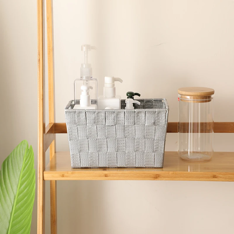 Wholesale Nylon Handwoven Waterproof Plastic Storage Basket