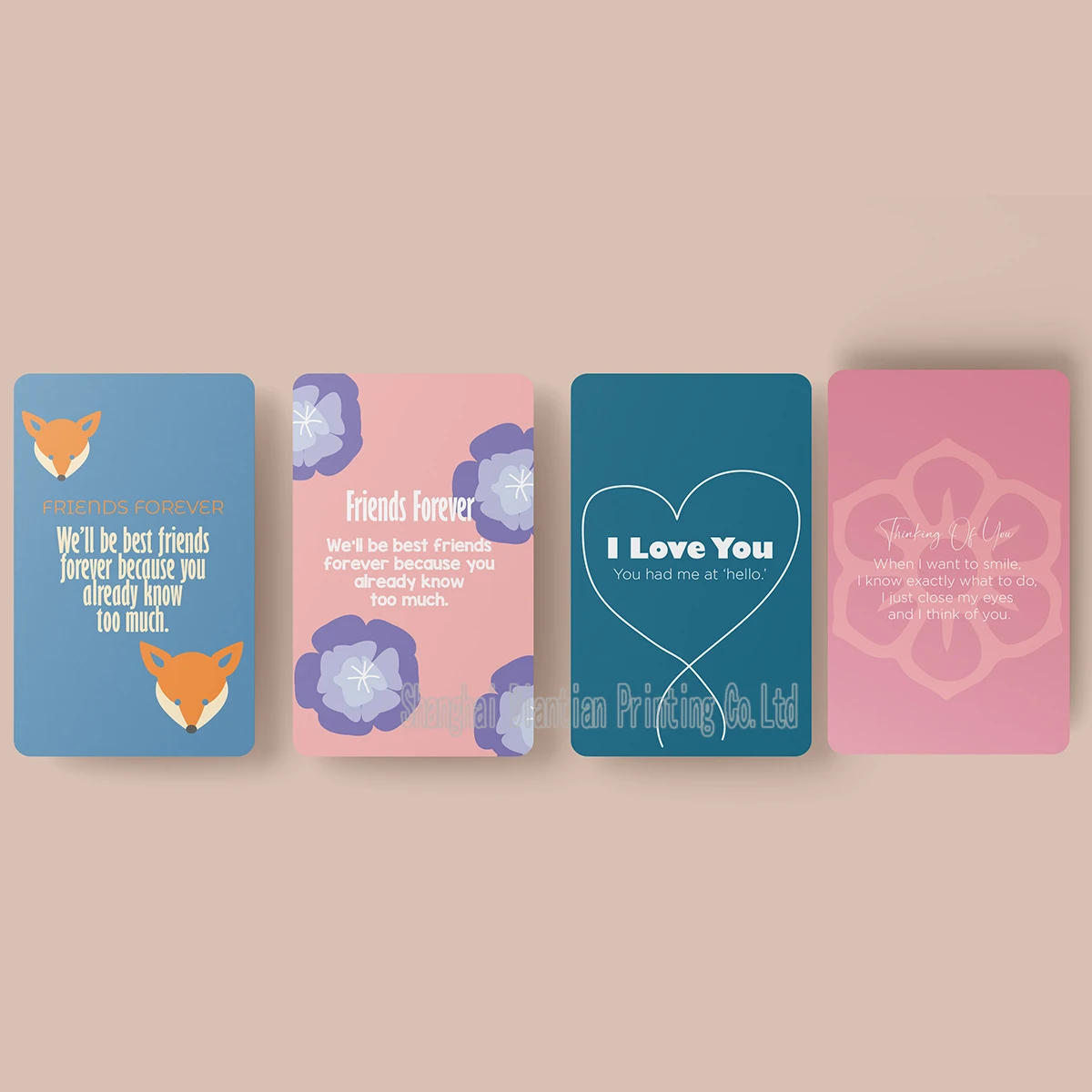 Personalized Custom Printing Women Positive Affirmation Cards Deck