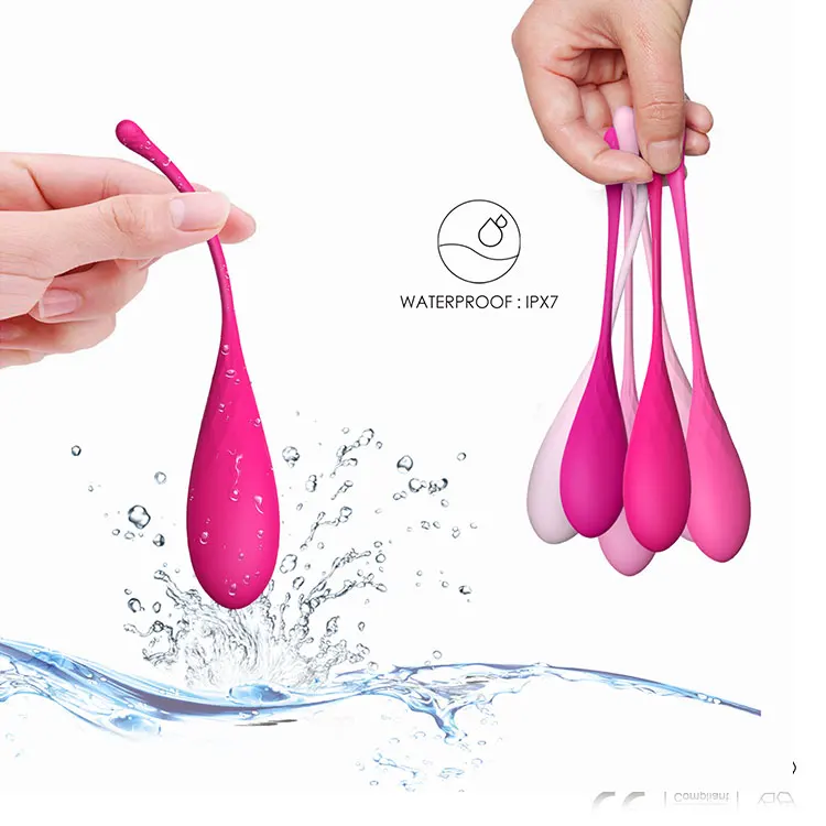 Aimitoy Soft Silicone Sex Toy Women Vaginal Weighted Tightening Massage Female Vagina Tighten Exercise Ben Wa Kegel Balls Set