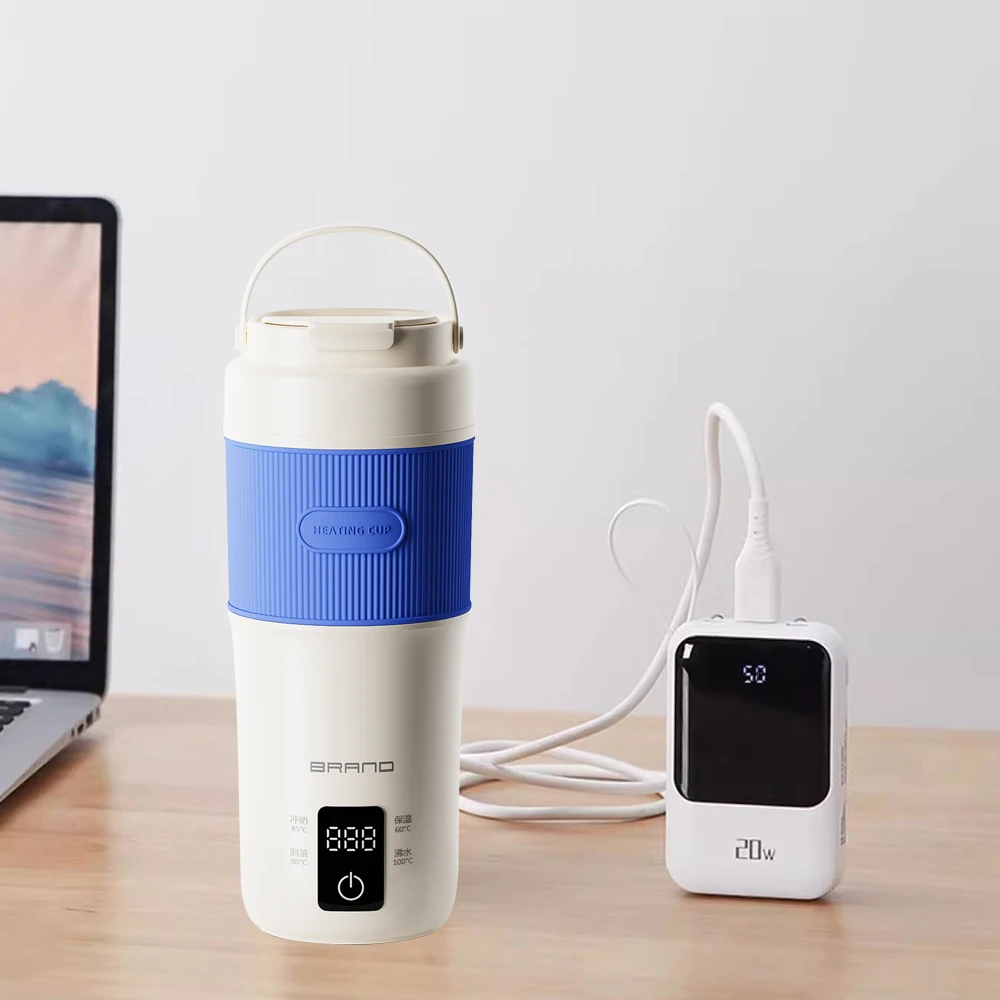 400ML 304# stainless steel Automatically Temperature Control USB Connection electric water bottle boiling kettle