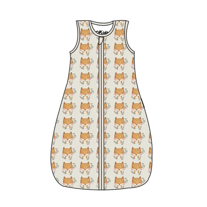 GOTS Certified Bamboo Baby Clothing Hot Sale Baby Pajamas Soft Button Baby Sleeping Bags