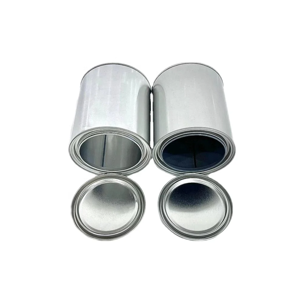 Жестяная галлонная краска металлическая банка с крышкой