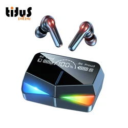 M28 Type C Gaming Earphones Headsets Rgb Lights Wireless Earbuds Gaming Mini Gaming Tws Earbuds