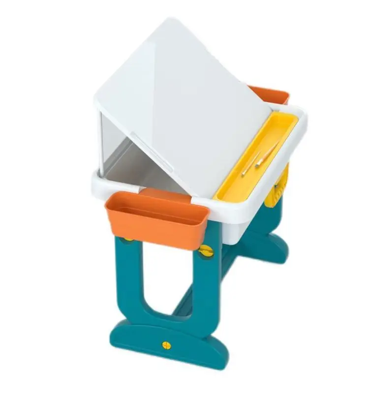 Desktop Can Be Flipped Baby Table Set Toy Kids Study Desktable Children Plastic Kids Study Table
