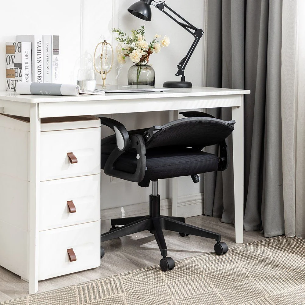 Modern Mid Back Foldable Computer Swivel Executive Office Mesh Chair Bedroom Comfortable Ergonomic Study Lift Chair