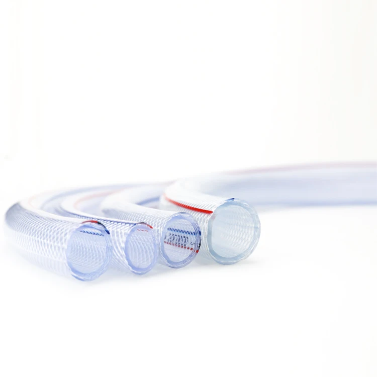 1/4 1/2 1 2 дюйма Прозрачный легкий гибкий армированный шланг из ПВХ для производства в шанхае