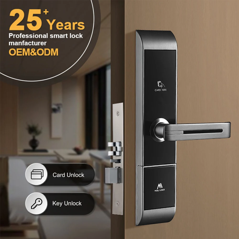 Hotel System Room Security Door Smart Hotel Locks Smart Hotel Lock With Intelligence Key