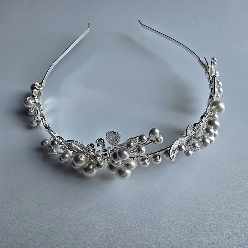 Свадебные украшения ручной работы из сплава циркония и жемчуга