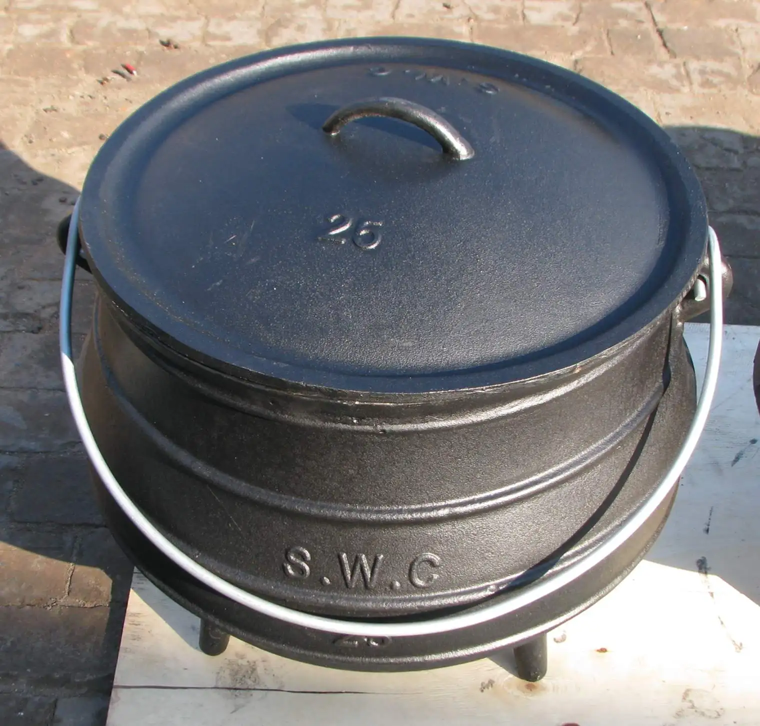 3 legs cast iron pot Cauldron with three legs outdoor camping cookware #20 South Africa three legged Potjie Pot