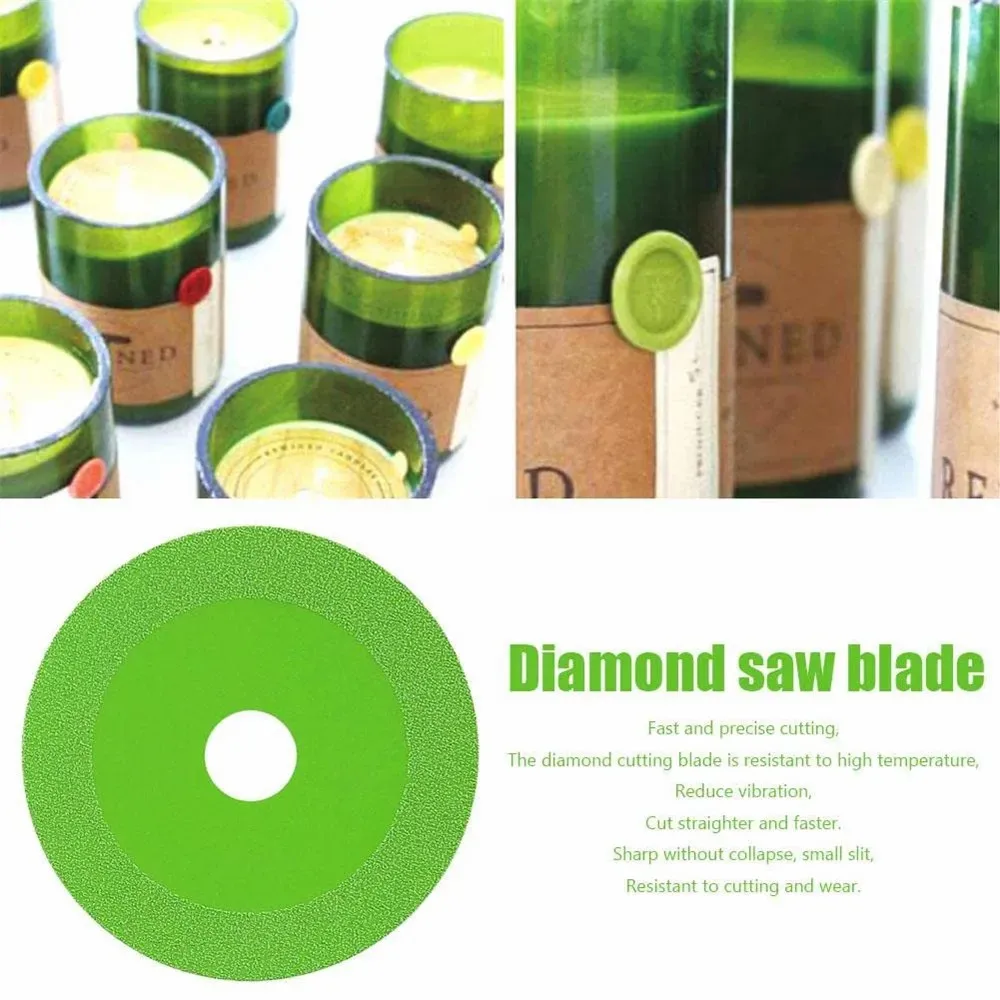 Glass Cutting Disc 100/115/125*22.23mm Ultra-thin Saw Blade Diamond Jade Wine Bottle Ceramic Polish Angle Grinder Machine