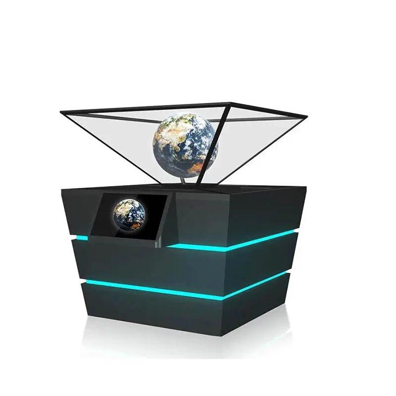 Прямая Продажа с фабрики 360 градусов 3D пирамидальная голограмма витрина рекламный дисплей для музейной выставки