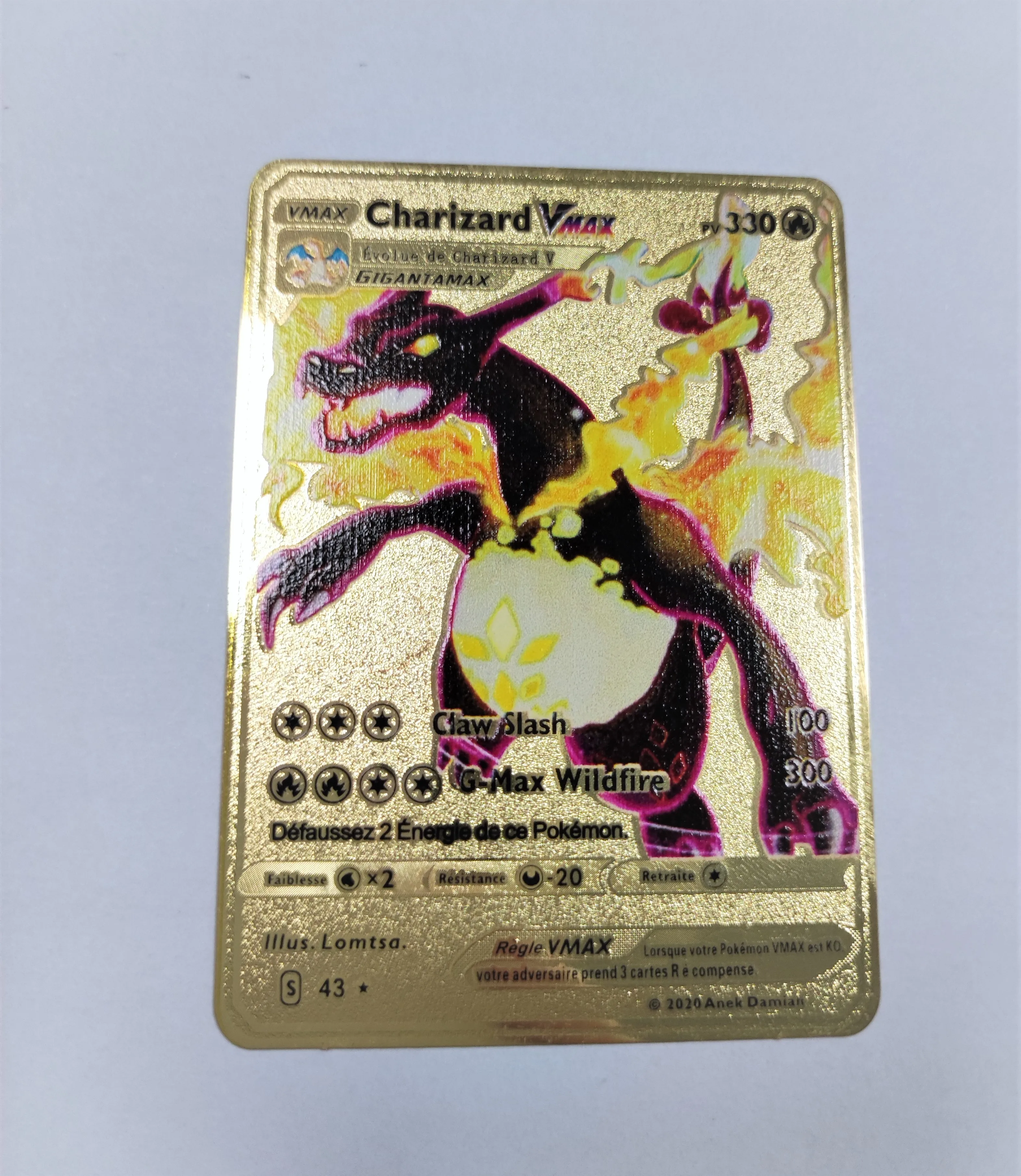 Latest English / French / Japanese Version Metal Pokemon Cards Pokemon Mega Ex Trading Card Game Carte Pokemon