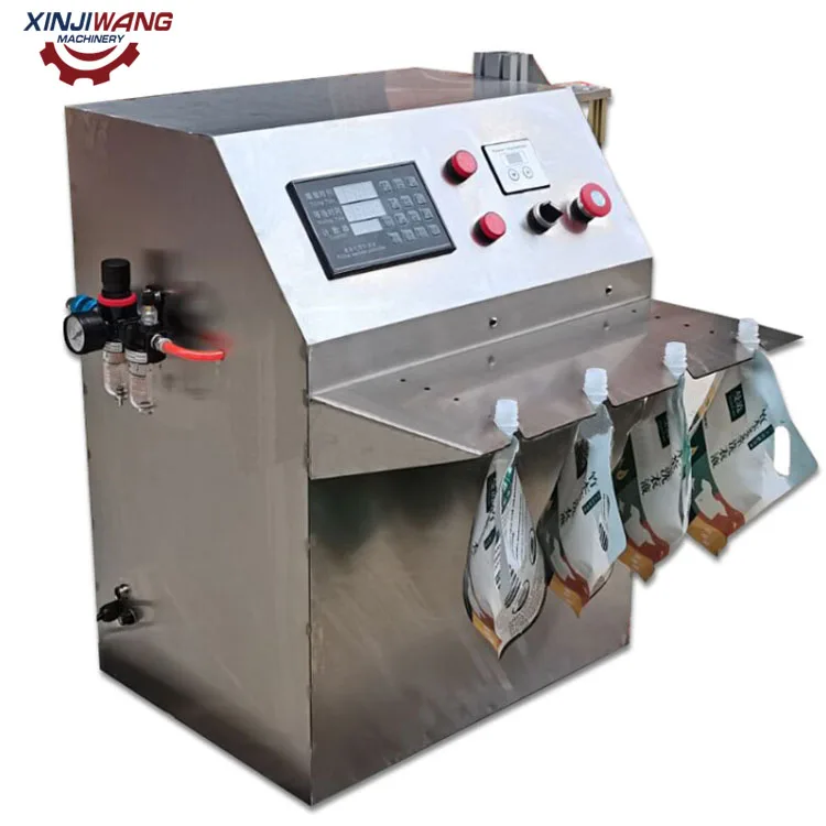 Semi Automatic Detergent Filling Machine Pouch Premade Bag Doypack Packing Juice Shampoo Liquid Packaging Machines