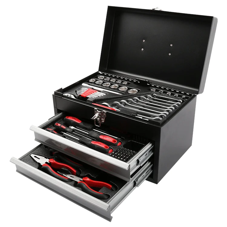 118 Piece Screwdriver Hammer Wrench Hardware Electric Household Repair Hand Tools Set Sales