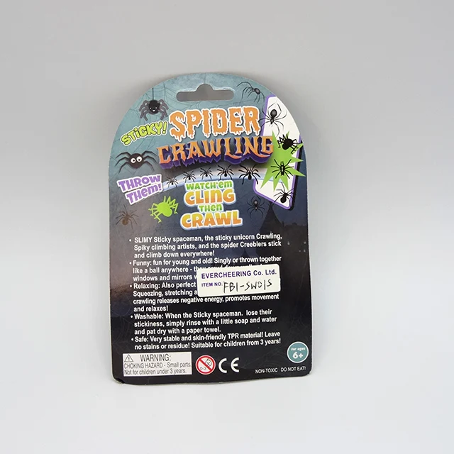 Stretchy Wall Crawler Tumbler Halloween Sticky On The Wall Animal Sticky Spider Toy