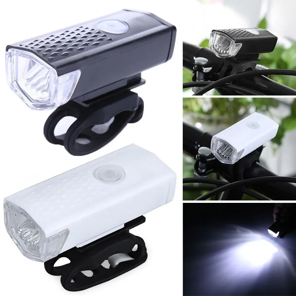 800mAh Bicycle Front Light USB Rechargeable Headlight With Horn 300 Lumen LED Road Bike Lamp Cycle FlashLight