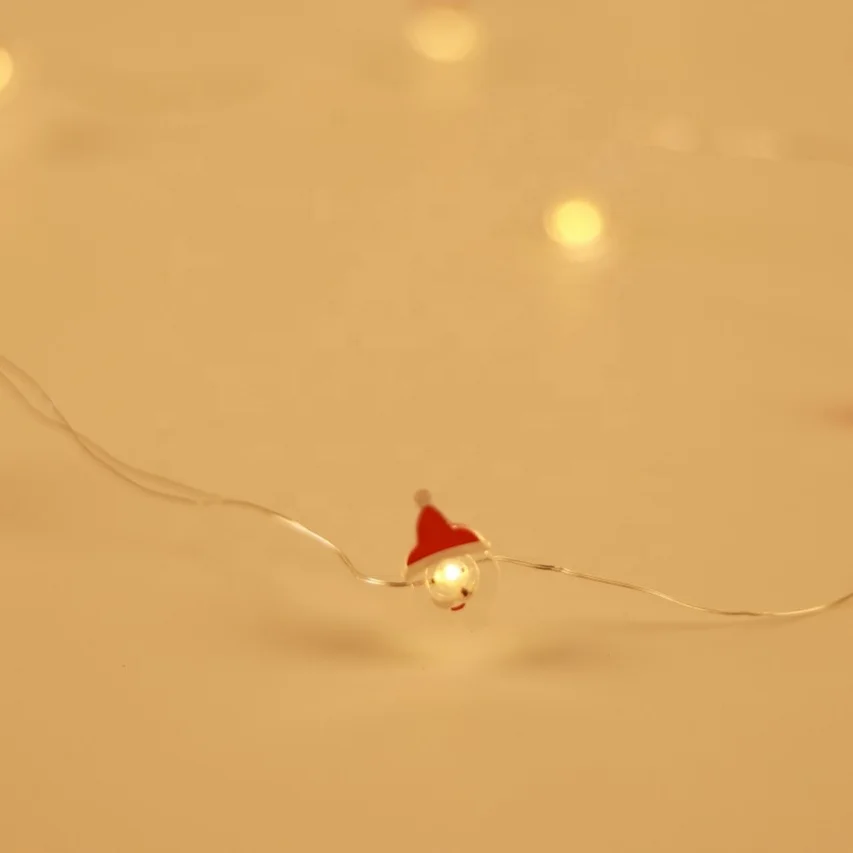 
Wholesale Warm White Crystal Santa Shape Light Strings For Holiday Decoration 