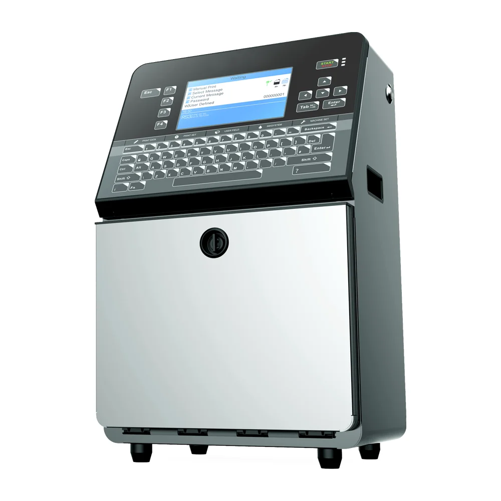 Production Line Inkjet Coding Printing Machine for Tin Can Pack Bag Pouch Paper Plastic Inkjet Printer