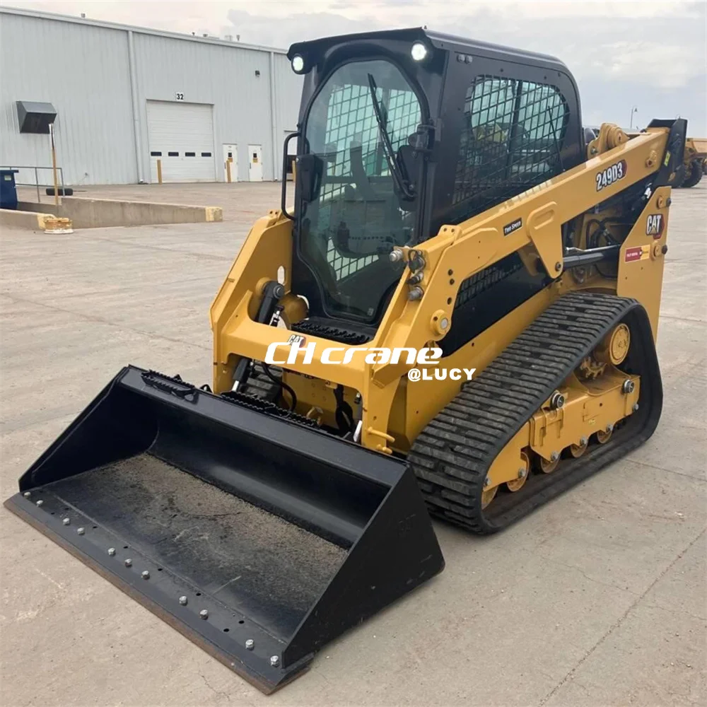 Подержанный CAT249d3 мини-погрузчик с бортовым поворотом гусеничный погрузчик CAT 249 259 226 246 242 компактные гусеничные погрузчики в хорошем состоянии