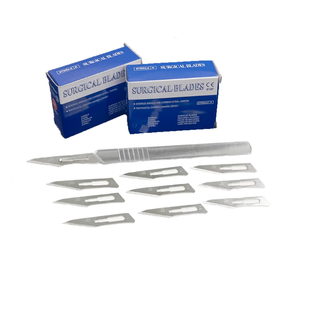 Sterile Surgical Scalpel Blades Carbon Steel Medical Disposable Surgical Blades