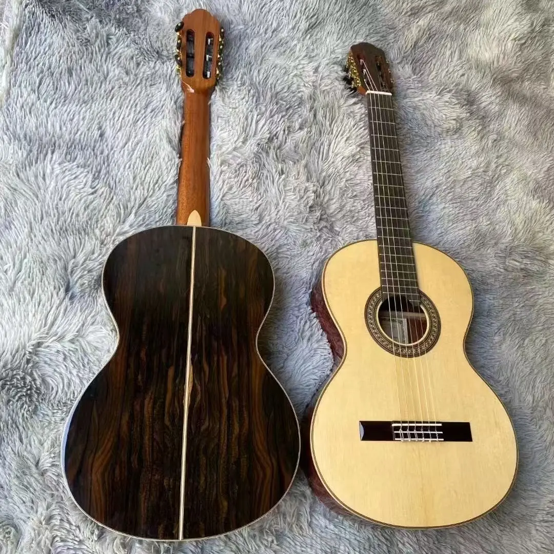 High Quality 36-Inch All-Solid Classic Acoustic Guitar with Cocobolo Spruce Top Rosewood Back/Side Ebony Fingerboard Ready Ship