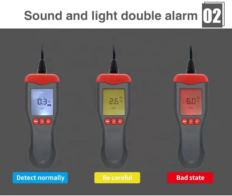 Car brake fluid water content detector alarm function brake oil moisture tester LCD screen with result display