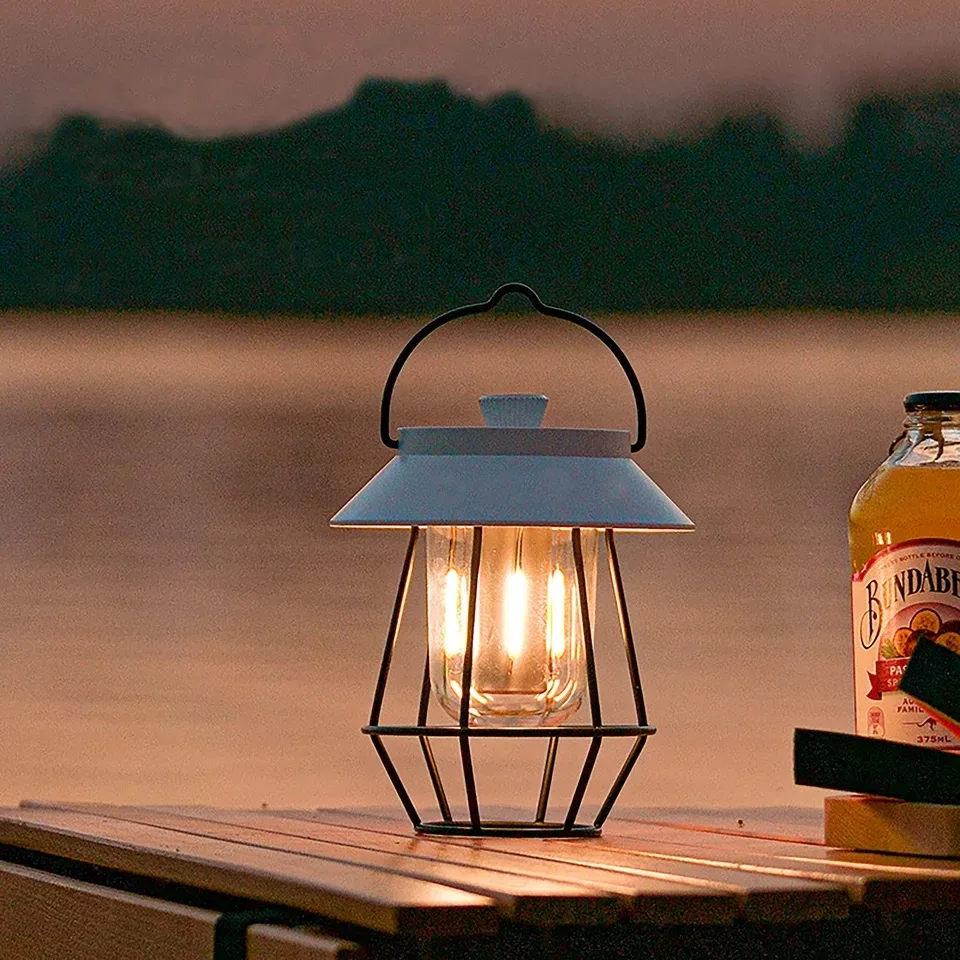 Portable LED Camping Lantern Flashlights IPX4 Water Resistant Lamp for Camping Hiking