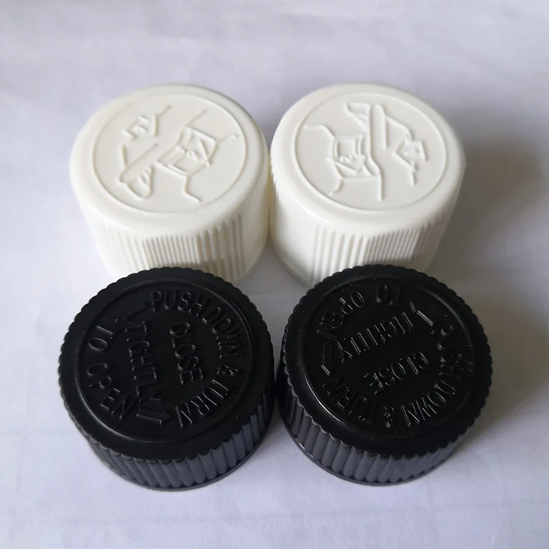 28 /400/410 Plastic child resistant caps screw cap
