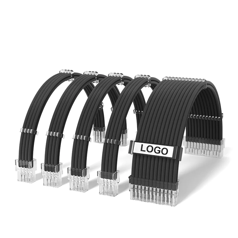 Cords Extension Psu Cable Extension Sleeve Cable Power Supply Cable Psu Cpu Rtx ATX Kit Pc Extension Cord Sleeved