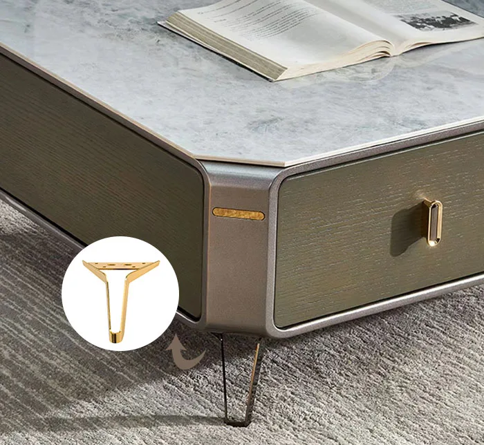 BN Gold Iron Metal Sofa Feet Hollowed Out Furniture Legs Sofa Accessories