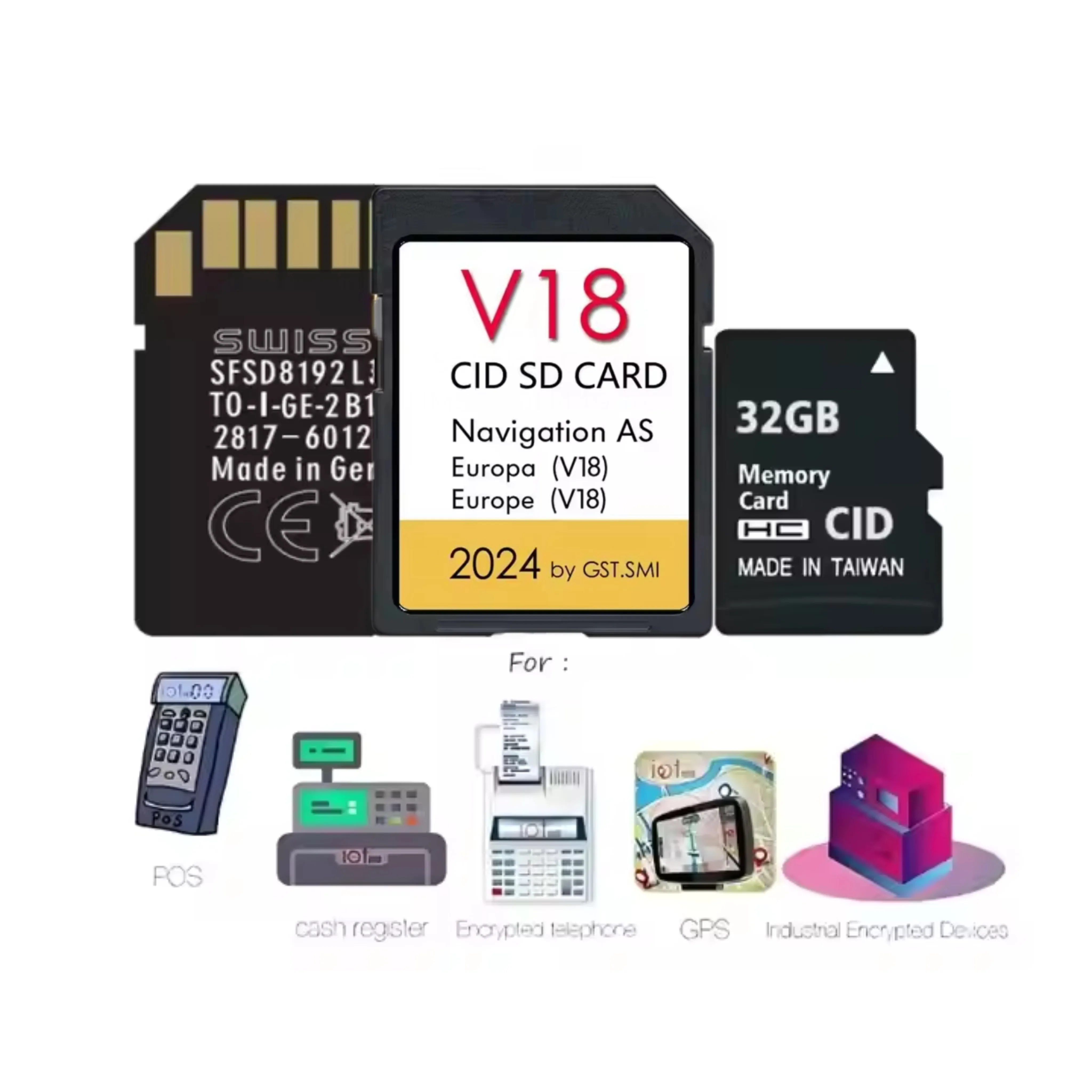 Пользовательские изменения Cid навигация Sd карты C10 4Gb 64Gb Завод Oem ваш автомобиль Gps карта памяти V12 Европа