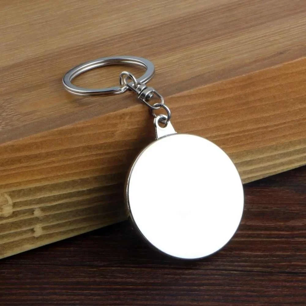 Silver 50 Years Super Perpetual Calendar Key Chains, Car Bag Pendant Keyring Holder, Rings Astrology Keychains