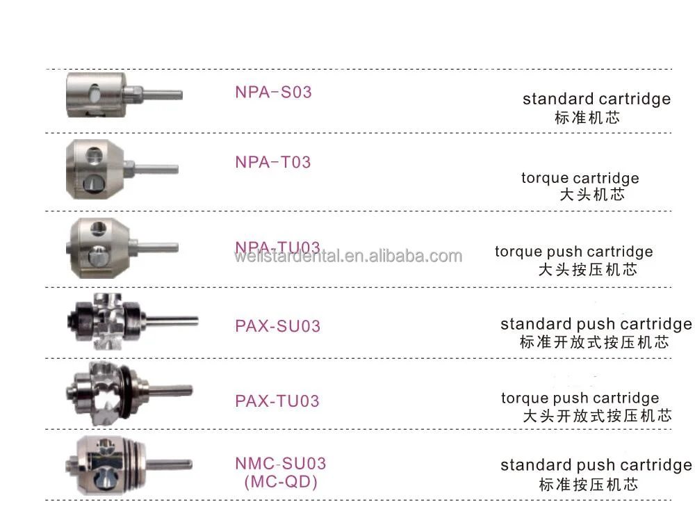 Cheap LED handpiece wiht generator mini handpiece 2/4 holes Dental high speed quick coupling handpiece