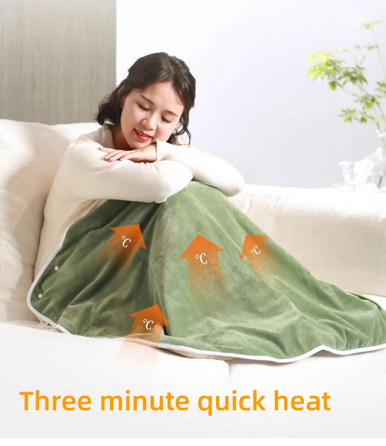 Iyunp Hot Selling In Stock  Wholesale Pet Warm Double Usb Pulg Wire Guangdong Electric Heated Blankets For Winter Bed