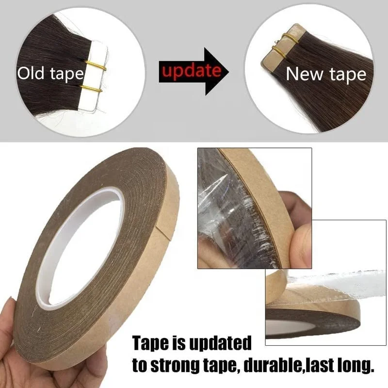 Invisible Tape in Hair Human Extension Natural Remy Tape in European 18 to 22 Seamless Skin Weft Real Human Hair Extension
