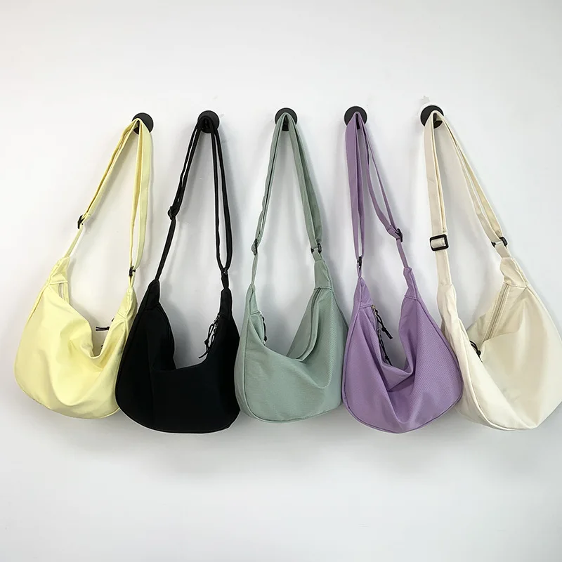 Wholesale Canvas Messenger Bag Large Hobo Crossbody Bag Phone Pockets Canvas Shoulder Tote Bag for Women and Men