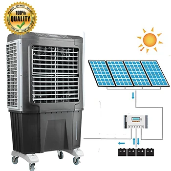 popular portable dc 12v solar brazil cooling water tank cooler climatizador evaporative desert cooler honeycomb pads air cooler