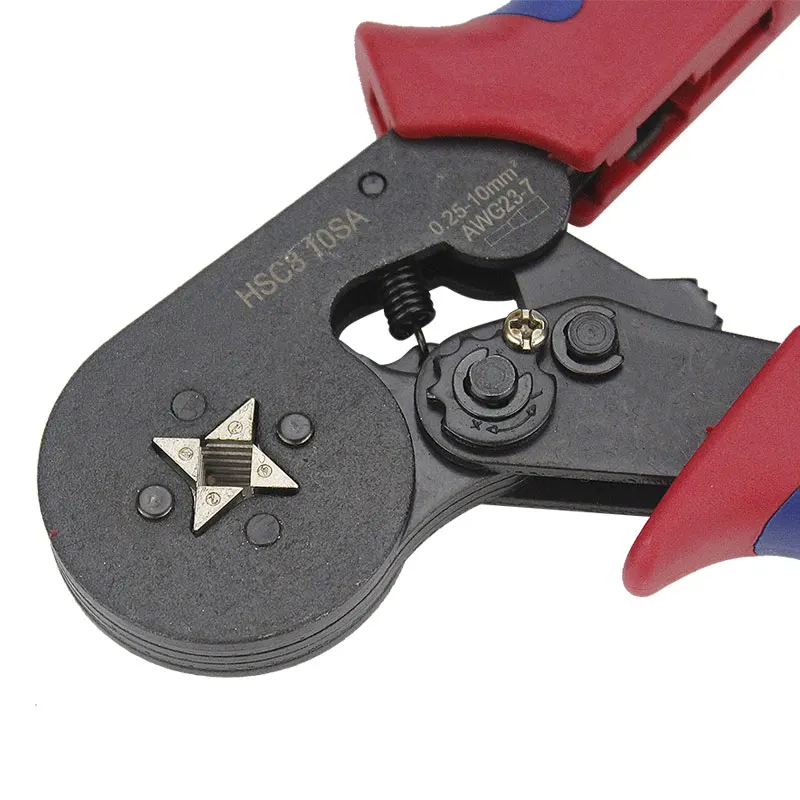 Tubular terminal crimping tools mini electrical pliers HSC8 10SA/6-4 0.25-10mm2 23-7AWG 6-6A 0.25-6mm2 high precision clamp set