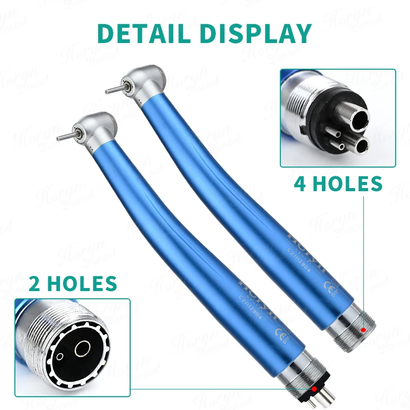 Professional Taiwan High Speed 2/4 Holes Colored Dental Handpiece Made In China