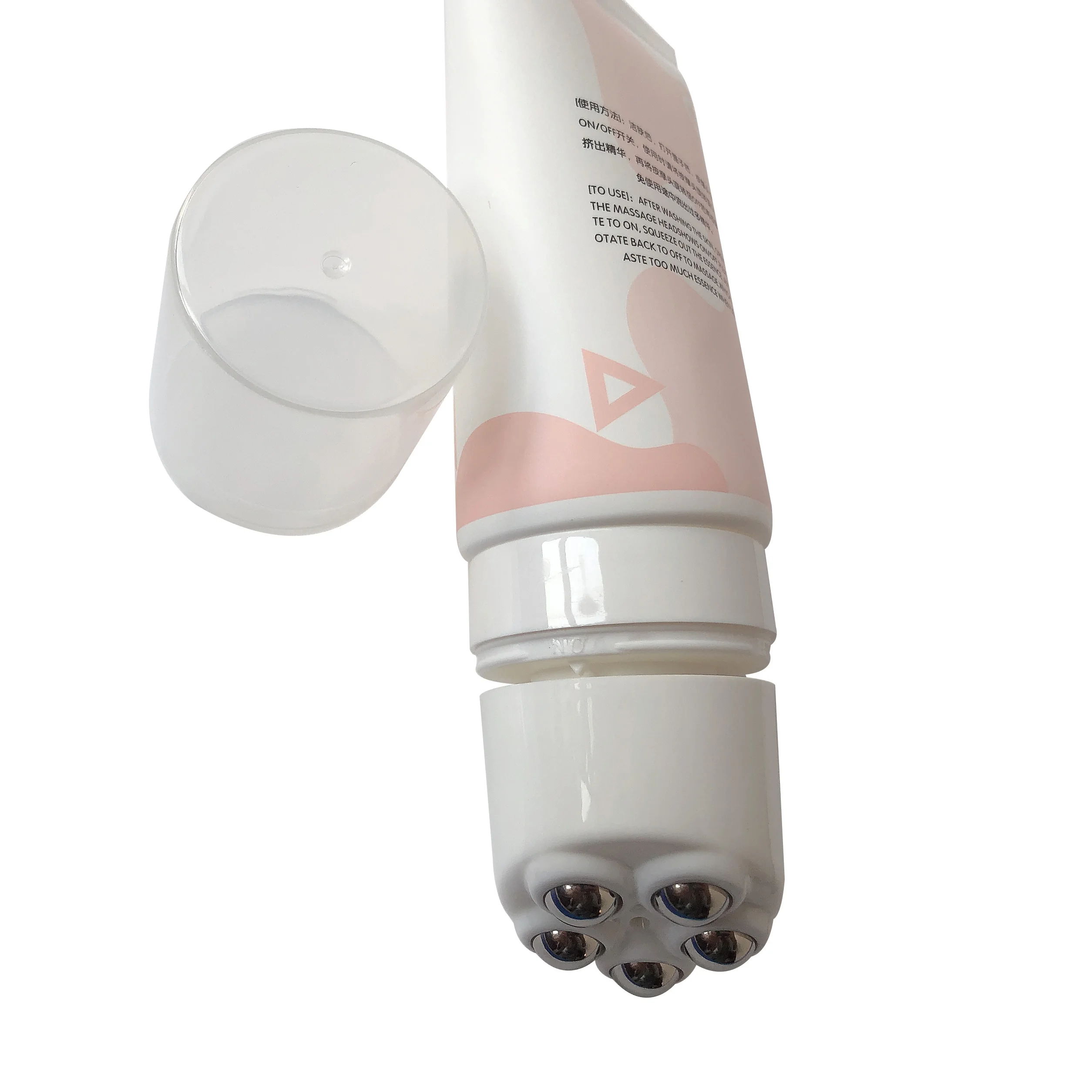 80G 100G Massage Roller Ball Tube for Massage Creashoesmetics for Body Cream Elecloafersssolid Colore Biodegradable Plastic OEM