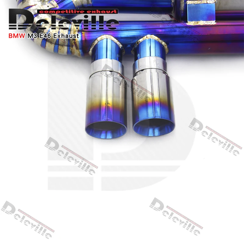 Performance Axle Back For BMW M3 E46 2004-2006 Engine Valved Muffler Catback Exhaust Sports Muffler Rear Axle Back