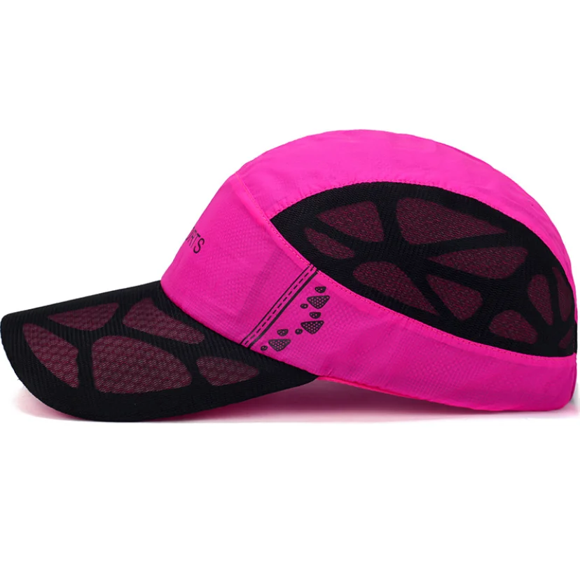 custom mesh running sports hats quick dry baseball caps