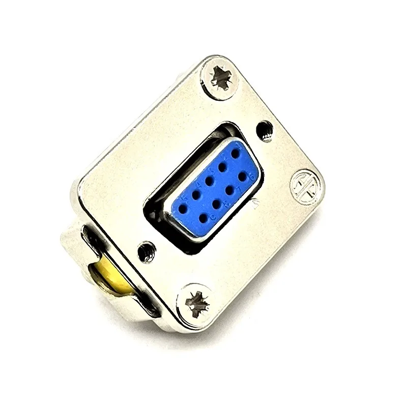 Nickel Plated Panel Mount DB9 Female to Female Adapter