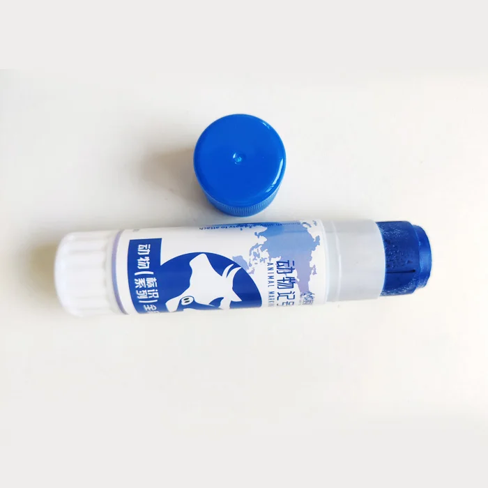 Veterinary Marking Crayon Pig Sheep Cow Poultry Marking Pens Green Blue Red Color for Animals Feeding Vaccination