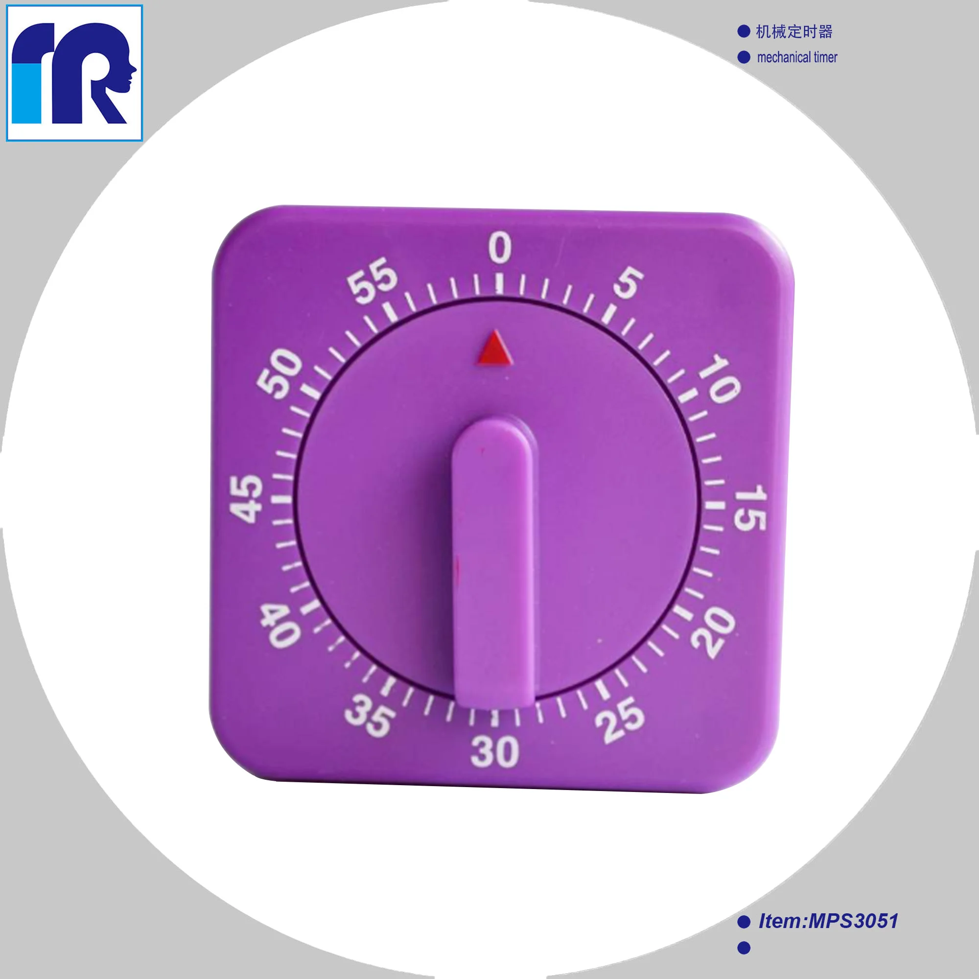 standard 60min countdown Square Mechanical Timer